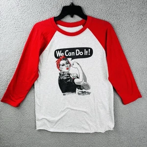 Camiseta de béisbol Hero Heads Rosie the Riveter L Raglán Retro Yankee Air Museum - Imagen 1 de 8