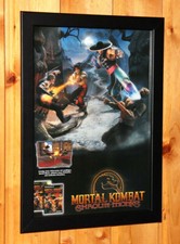 Mortal Kombat Shaolin Monks Very Rare Small Poster / Old Ad Page Framed PS2 Xbox