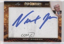 2020 Leaf Pop Century Pop Century Cuts Newt Gingrich #PCC-NG1 Auto 1t3