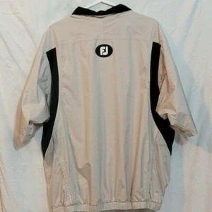 DryJoys By FOOTJOY men's XL pullover golf jacket 1/2 zip short sleeve embroidery - Picture 1 of 9