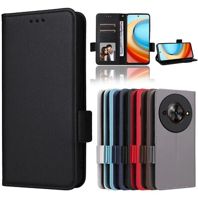 For ZTE Blade A75 5G, Luxury Wallet Flip Leather Stand Card Slots Case Cover - Image 1 of 4