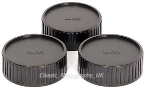 LEICA-M Lens Caps x 3 for TRI-Elmar M 16-18-21mm SUMMILUX 1.4/35 Summaron 2.8/35 - Picture 1 of 2