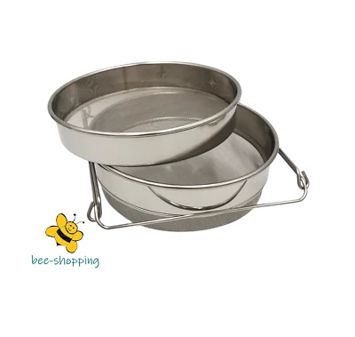 Doppelsieb, Durchmesser 24cm, Honigsieb Imkereibedarf - Bild 1 von 3