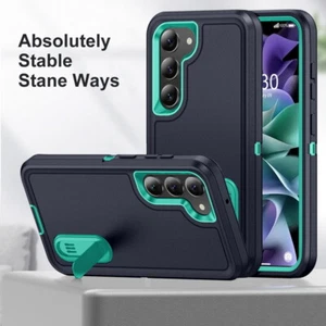 Case For Samsung Galaxy S25 S24 Ultra S23 S22 Kickstand ShockProof Hybrid Cover - Picture 1 of 16
