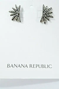 Pendientes Banana Republic para mujer antiguos de plata cristal ráfaga nuevos con etiquetas 45 - Imagen 1 de 4