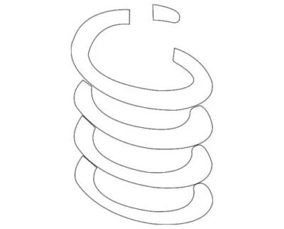 Genuine Ford Taurus 2000-2007 Front Shock Absorber Assy- Right- 3F1Z-18124-CB - Image 1 of 2