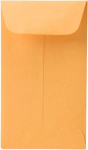 JAM PAPER #3 Coin Envelope - 2 1/2 X 4 1/4 - Brown Kraft Manila - 100/Pack - Picture 1 of 12