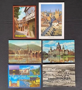 Vintage Postcards GERMANY - Aschaffenburg, Freiburg, Hannover, Heidelberg - Picture 1 of 24