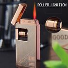 Roller Ignition Inflatable Windproof Dual Battery Changeable Gas Metal Lighter