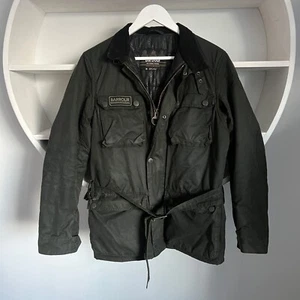 Herrenjacke BARBOUR INTERNATIONAL BLACKWEEL gewachste Baumwolle Größe M - Bild 1 von 9