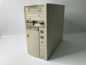 Vintage Intel Beige PC CASE ATX w/ Floppy, Cassette, & DVD drive - Picture 1 of 8