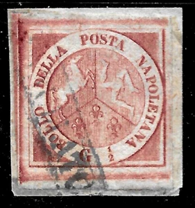 1858 ITALIA Stato NAPOLI Napoli Sc#1a🔥Sass#2/Identificato da RAYBAUDI/+2 Canti - Foto 1 di 3