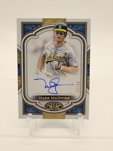 2023 Topps Tier One Mark McGwire Cert Next Level Autograph 25/50 On Card Auto 