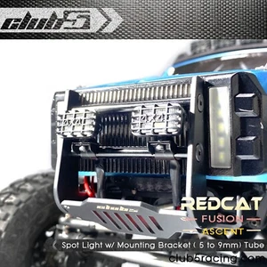 Dual Spot Lights w/ LED for Club 5 Steel Front Bumper / Redcat Ascent / Fusion - Picture 1 of 6