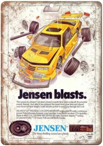 Jensen Car Stereo RARE ad Vintage Reproduction Metal Sign D19 - Picture 1 of 2