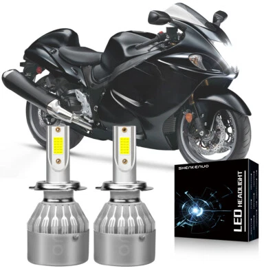 Kit de bombillas de faros LED H7 para Suzuki GSXR 1000 750 600 Hayabusa HID luz de xenón Foto 1 de 4