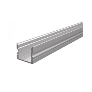 AU-02-12, hohes U-Profil für 12-13.3mm LED Strips, 200cm, Aluminium gebürstet - Bild 1 von 3