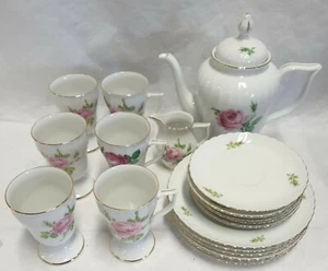Servicio de café C12 22 piezas de Royal Tettau Rose taza de café jarra colección - Imagen 1 de 9