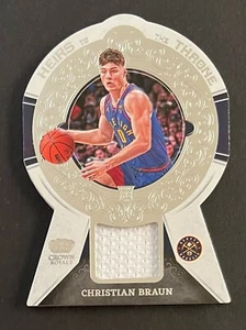 CHRISTIAN BRAUN - 2022-23 CROWN ROYALE HEIRS to the THRONE RC RELIC CARD# HT-CBN - Picture 1 of 2