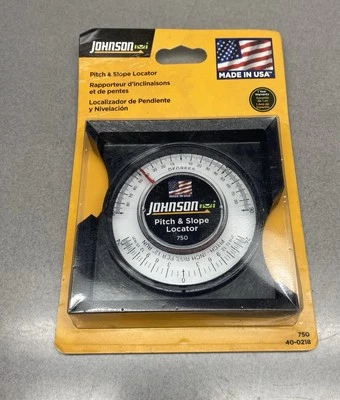 Johnson Level & Tool High-Impact Negro Pitch & Slope Localizador Nos EE. UU. Foto 1 de 4