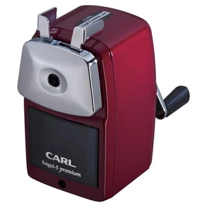 Carl Office Manual Pencil Sharpener Angel 5 Premium Red A5PR-R Stationery Japan - Picture 1 of 12