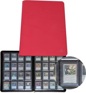 Rayvol 16-Pocket Toploader Binder, Holds 512 Toploaders 16 16-Pocket, Red - Picture 1 of 9