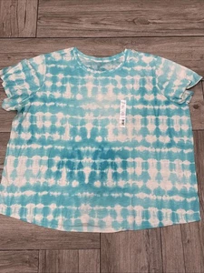 T-shirt Sonoma Plus taglia 4X blu tinta unita girocollo The Everyday - Foto 1 di 4