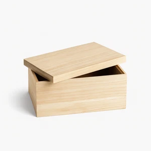 Holzbox mit Deckel 33 cm – naturbelassen – Deko & Aufbewahrung - Bild 1 von 7