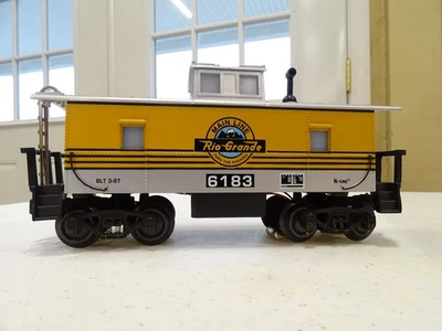 K-Line K6183 Main Rio Grande Lighted Caboose / FedEx Free Shipping - Image 1 of 4