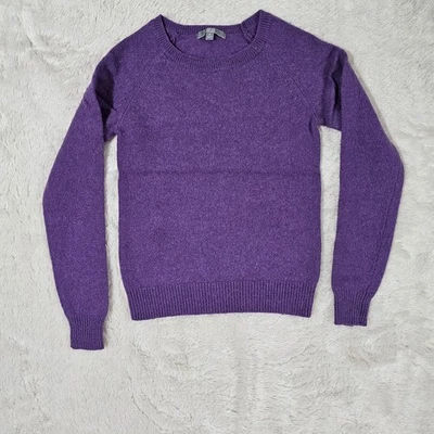 Uniqlo Wool Alpaca Blend Sweater Women’s XS Purple Crewneck Long Sleeve Teen Siz - Image 1 of 4