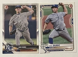 Kris Bubic 2018 1st Bowman & 2021 Rc Lot Free Ship - Picture 1 of 3