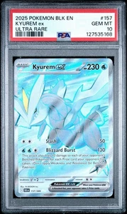 2025 Pokemon BLK EN-Black Bolt Ultra Rare #157 Kyurem EX PSA 10 Gem Mint - Bild 1 von 3