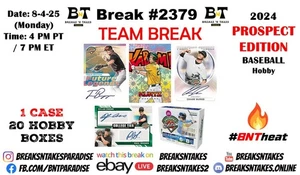 Milwaukee Brewers 2024 Panini Prospect Edition Baseball Case 20 Box Break #2379 - Bild 1 von 1