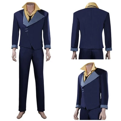 Anime Spike Spiegel Cosplay Disfraz Uniforme Traje Halloween Conjunto Abrigo Pantalones Hombres Foto 1 de 4