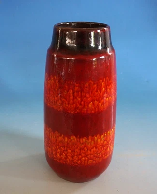 WGP Vintage Scheurich Keramik Pottery Vase Keramikvase rot 70er (F025-1250) - Bild 1 von 4