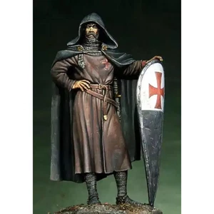 1/24 75mm Resin Model Kit Medieval Knight Crusader Warrior Unpainted - Picture 1 of 3