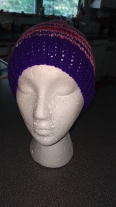 Cappello bambino viola e rosa variegato - Foto 1 di 2