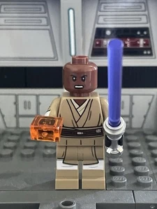 LEGO Star Wars Minifigure: Mace Windu Dark Tan Legs (sw1205) (75342) - Picture 1 of 4