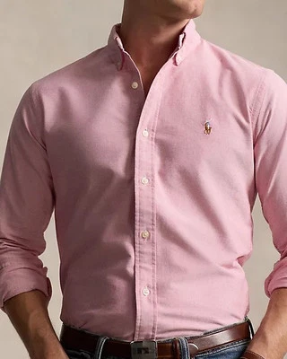 Polo Ralph Lauren Men's Classic Fit Oxford Shirt Long Sleeve Pink Button Down - Image 1 of 4