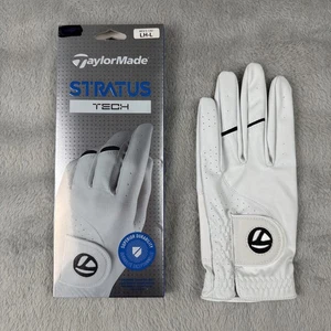 Neu TaylorMade Herren Pebble Beach Custom Stratus Golfhandschuh weiß Kadett LH L - Bild 1 von 3