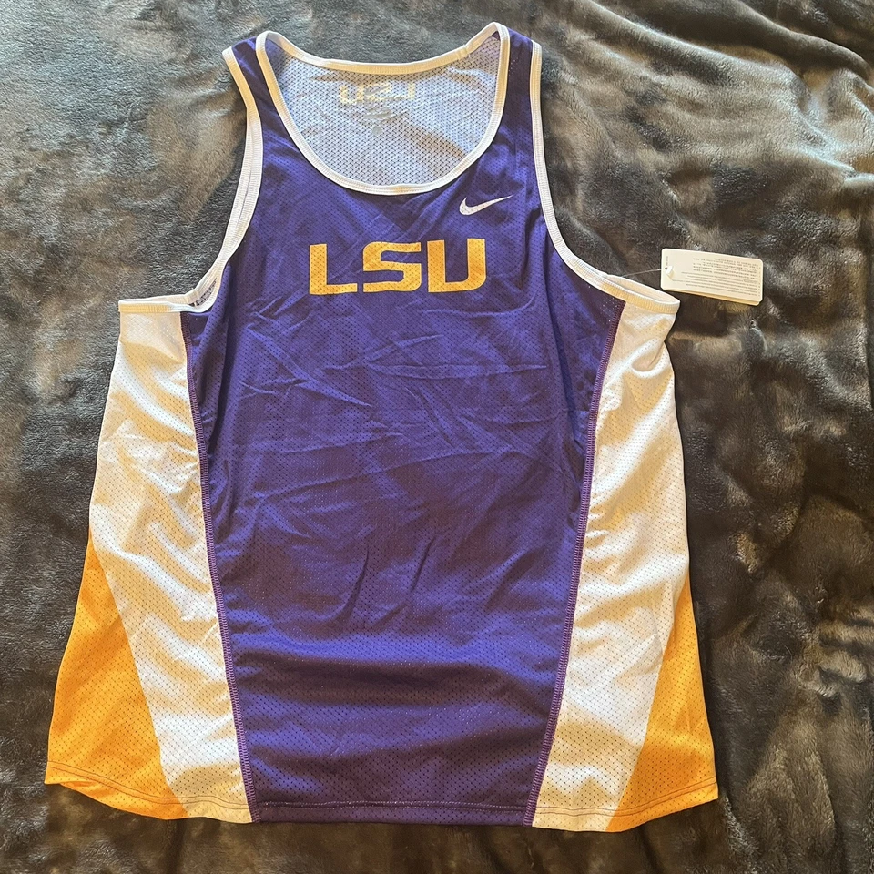 Nike Louisiana State University LSU Tank Top Running Track Field Womens Sz Med