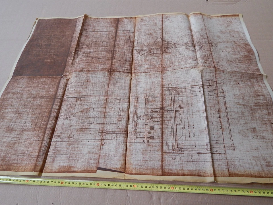 copia cartacea disegno tecnico auto da corsa, forse è una Fiat - Immagine 1 di 4