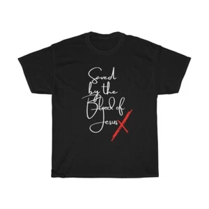 Saved By His Blood Unisex Heavy Cotton ChristianTee - Picture 1 of 3