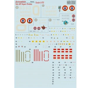 Print Scale 72-314 Decal for airplane 1:72 Aerospatiale SA321 Super Frelon Part2 - Picture 1 of 24