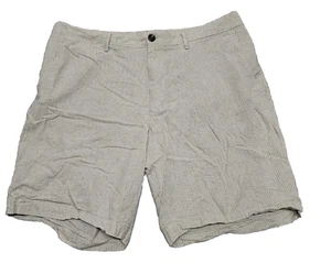 Goodfellows Mens Size 36 (36x9) Linden Beige Checked Chino Casual Dress Shorts - Picture 1 of 5