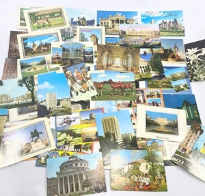 Romana Bucuresti Huge Postcard Lot of 66 1990's Ceaușescu Palace - Picture 1 of 22