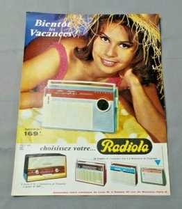 PUB PUBLICITE ANCIENNE ADVERT CLIPPING 260419 / TRANSISTOR RADIO RADIOLA BIENTOT - Imagen 1 de 1