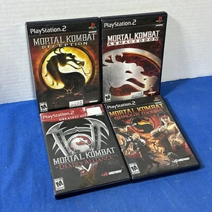 Lot Mortal Kombat PS2 Shaolin Monks Deception Armageddon Deadly Alliance Games - Picture 1 of 3