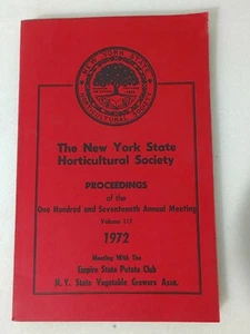 1972 New York State Horticultural Society 117th Annual Meeting Proceedings Book - Picture 1 of 9