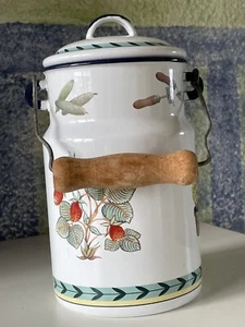 Villeroy und Boch Milchkanne Metall emailliert Vintage - Bild 1 von 10